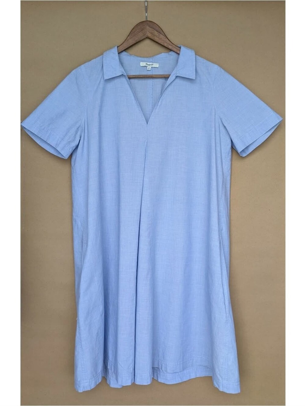 Madewell Light-Blue Collared Dress